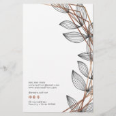 Flyer van de geometrische prijs van het lijst van  (Achterkant)