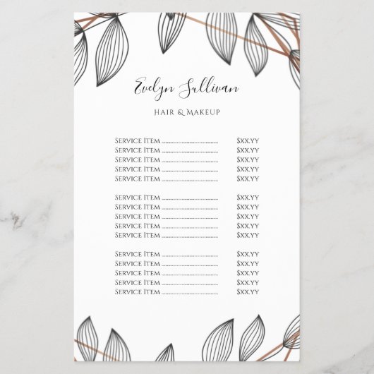 Flyer van de geometrische prijs van het lijst van  (Voorkant)