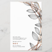 Flyer van de geometrische prijs van het lijst van  (Achterkant)