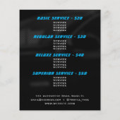 Flyer van de logo-stijlsnelheidsmeter (Achterkant)