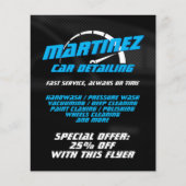 Flyer van de logo-stijlsnelheidsmeter (Voorkant)