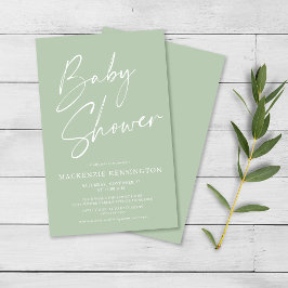 FLYER VAN HET Baby shower van het Manuscript van d