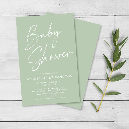 FLYER VAN HET Baby shower van het Manuscript van d