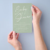 FLYER VAN HET Baby shower van het Manuscript van d (Hand)