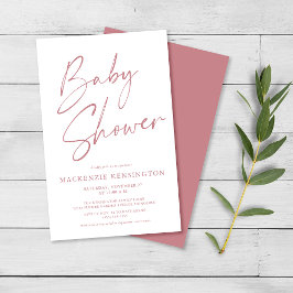 FLYER VAN HET Baby shower VAN HET Roos van het Mau