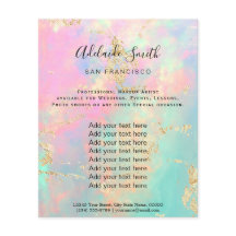 flyer van het opal fotoontwerp