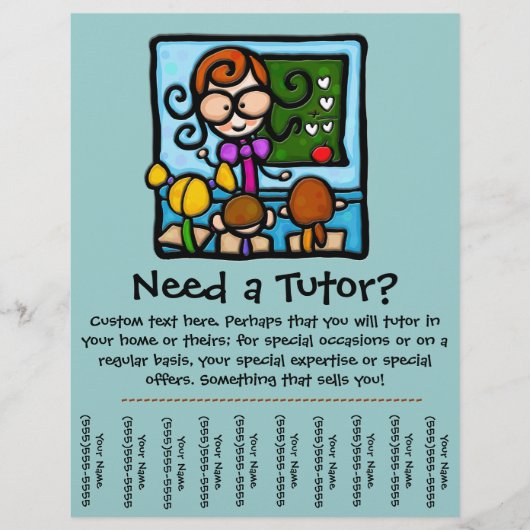 Flyer van het reclameblad voor de testfase (Voorkant)