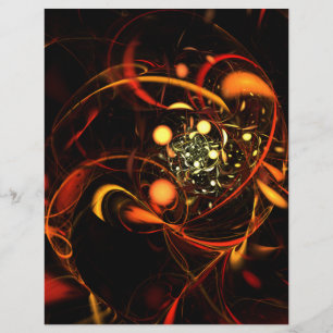 Flyer voor abstracte kunst met hartslag