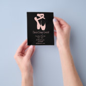 Flyer voor ballet- of moderne dansuitvoering (Hand)