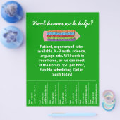 Flyer voor bijles (Enkel)