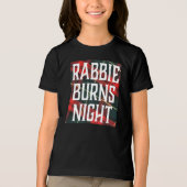 Flyer voor Burns Night-viering op meerkleurige ach Tri-Blend Shirt (Voorkant)