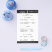 Flyer voor cateringmenu van Pineapple Island (Enkel)