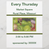 Flyer voor de boerenmarkt (Achterkant)