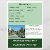 Flyer voor de verkoop van een huis over de hele pa (Achterkant)