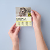Flyer voor de verkoop van Great Dane-puppy's (Hand)