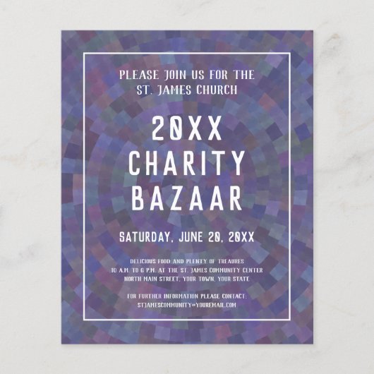 Flyer voor een Charity Event, Bazaar of Pot Luck (Voorkant)