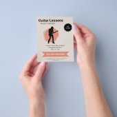 Flyer voor elektrische gitaarlessen (Hand)