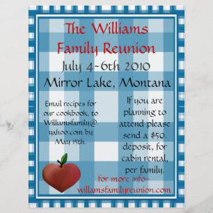 Flyer voor familiereünie