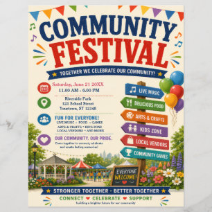 Flyer voor Gemeenschapsfestival