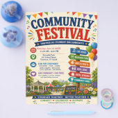Flyer voor Gemeenschapsfestival (Enkel)