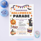 Flyer voor Gemeentelijke Halloween-optocht (Enkel)
