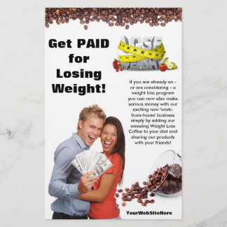 Flyer voor gewichtsverlies