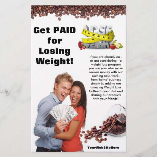 Flyer voor gewichtsverlies (Voorkant)