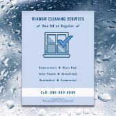 Flyer voor glazenwasservice