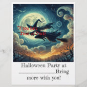 Flyer voor Halloween (Achterkant)