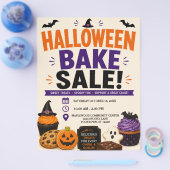 Flyer voor Halloween-bakverkoop (Enkel)