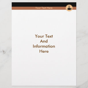 Flyer voor hete koffie