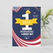 Flyer voor Internationale Arbeidsdag Kaart (Staand voorkant)