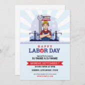 Flyer voor Internationale Arbeidsdag Kaart (Voorkant / Achterkant)