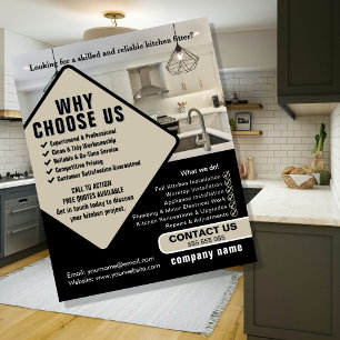 Flyer voor keukenmonteurs – Professionele keukenin