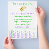 Flyer voor kinderopvang / flyer voor kinderdagverb (Hand)