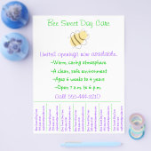 Flyer voor kinderopvang / flyer voor kinderdagverb (Enkel)