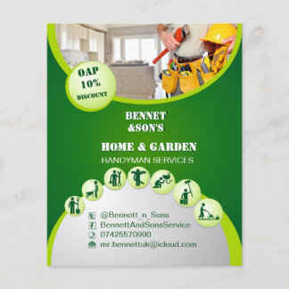 Flyer voor klusjesman en onderhoud thuis