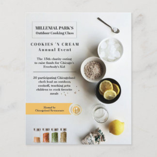 flyer voor kookevenementen