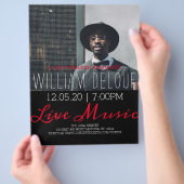 Flyer voor livemuziekconcert (Hand)