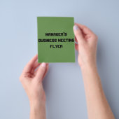 flyer voor managersvergadering (Hand)