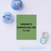 flyer voor managersvergadering (Enkel)