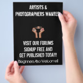 Flyer voor marketing van prinsessenportretten (Hand)