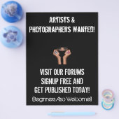 Flyer voor marketing van prinsessenportretten (Enkel)