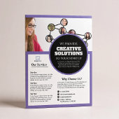 Flyer voor marketingbureau
