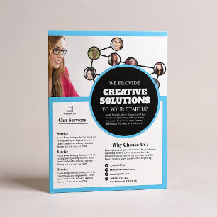 Flyer voor marketingbureau