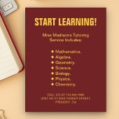 Flyer voor middelbare schoolbegeleider