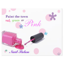 Flyer voor nagelstudio