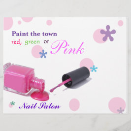 Flyer voor nagelstudio