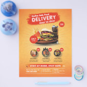 Flyer voor online bezorgservice (Enkel)