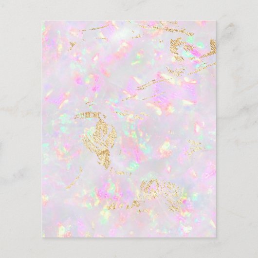 flyer voor opal-mineraalontwerp (Achterkant)